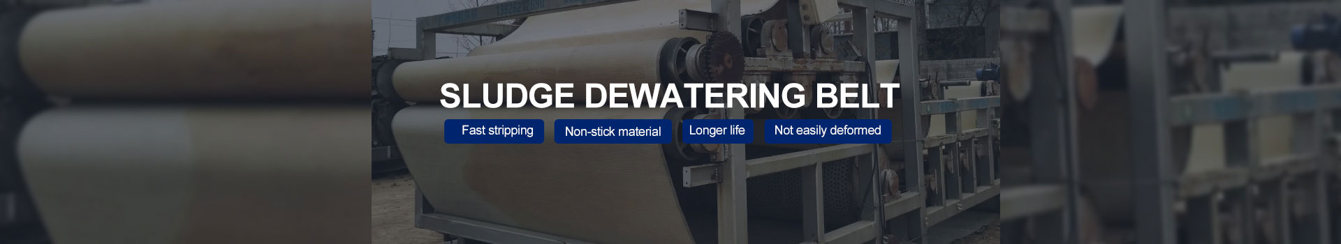 Sludge dewatering belt