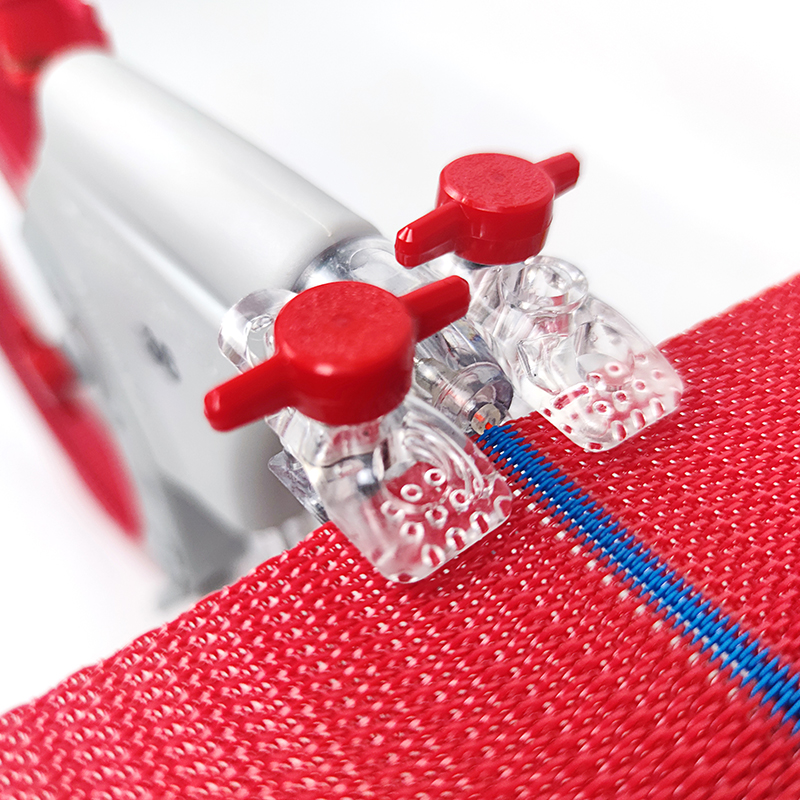 Polyester mesh threading tool